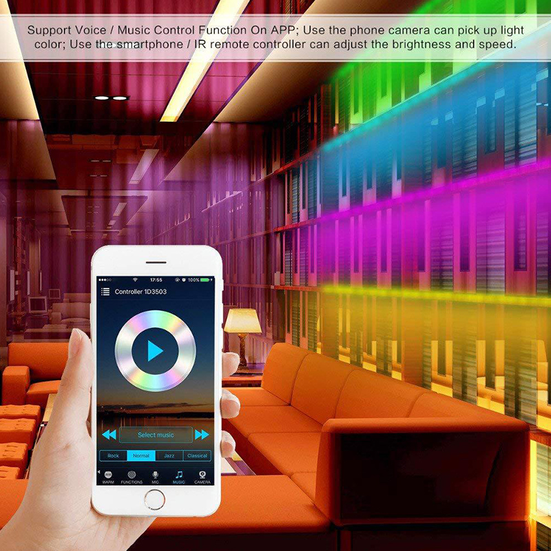 WIFI Smart LED Strip Lights Kit DC12V 30LEDs/m Arduino RGB Flexible LED Strip + WIFI Controller+ 3A Power Supply, Apply With Amazon Alexa, Nest, And Google Home Voice Control,16.4ft For Sale WIFI Smart LED Strip Lights Kit DC12V 30LEDs/m Arduino RGB Flexible LED Strip + WIFI Controller+ 3A Power Supply, Apply With Amazon Alexa, Nest, And Google Home Voice Control,16.4ft For Sale